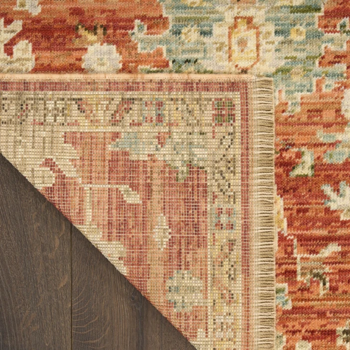 Nourison Home Antique Bloom Red ANB01 8ft. x 10ft. Rect. Rug