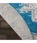 Nourison Grafix Round Area Rug GRF14-Blue