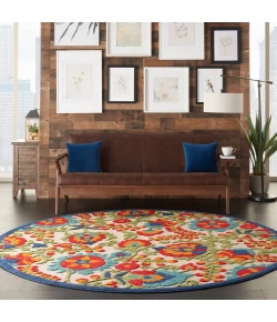 Nourison Home Aloha ALH17 Multicolor 7 ft. 10 in. Round Area Rug