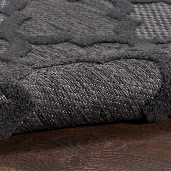 Nourison Easy Care Area Rug NES01 Charcoal/Black