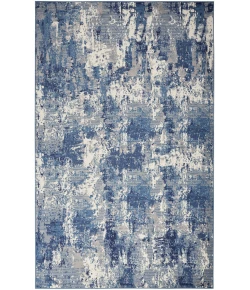 Nourison Home Grafix GRF38 Navy Blue 6 ft. X 9 ft. Area Rug