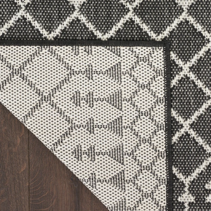 Nourison Positano Black POS02 12ft. Square Rug