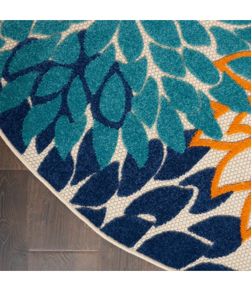 Nourison Aloha Round Area Rug ALH05-Multicolor