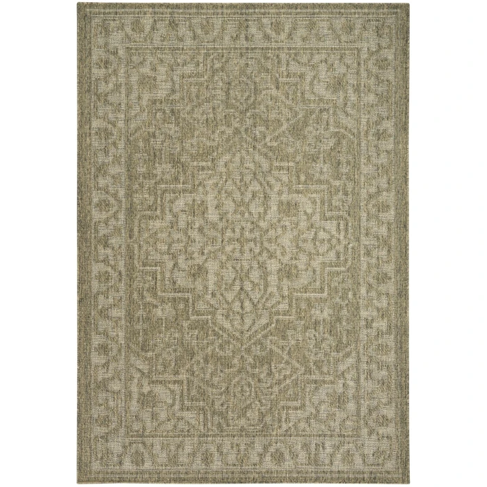 Nourison Tulum Olive TLM05 6 ft. X 9 ft. Rect. Rug