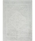 Nourison Astra Machine Washable Light Grey ASW11 6 ft. 7 in. X 9 ft. Rect. Rug