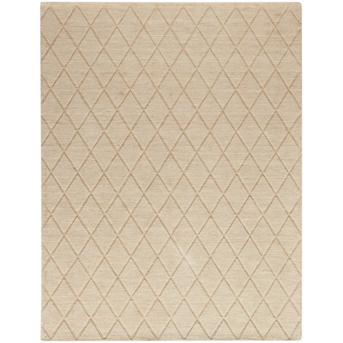 Nourison Wool Haven Beige WOH01 7 ft. 9 in. X 9 ft. 9 in. Rect. Rug