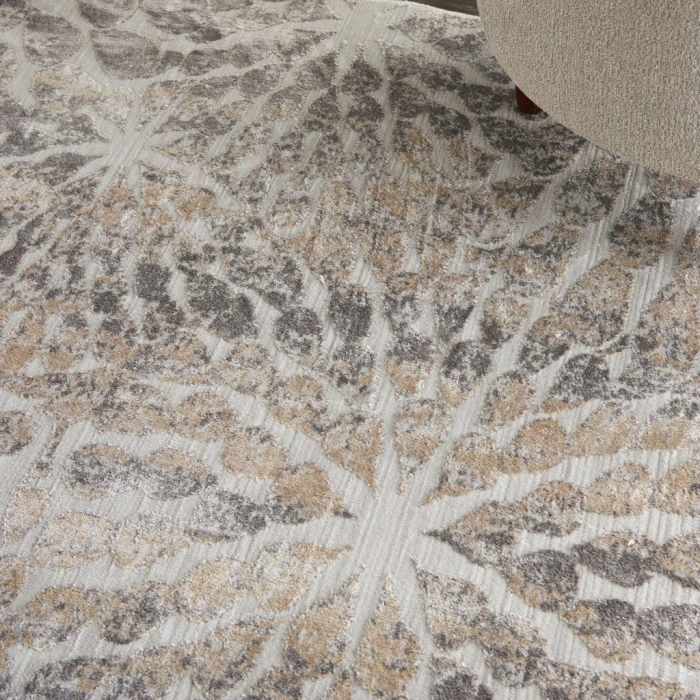 Nourison Sleek Textures Area Rug SLE07-Ivory/Beige