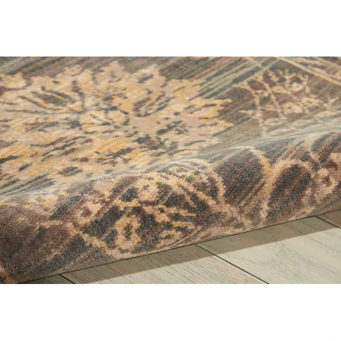 Nourison Silk Elements Runner Area Rug SKE31-Graphite