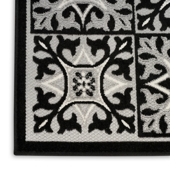 Nourison Aloha Area Rug ALH34 Black White