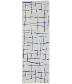 Nourison Home Whimsicle WHS09 Ivory Blue 2 ft. X 8 ft. Area Rug