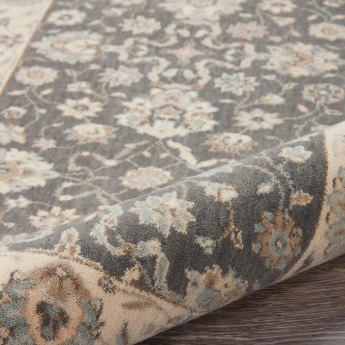 Nourison Living Treasures Runner Area Rug LI16-Grey/Ivory