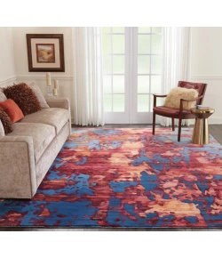 Nourison Home Prismatic PRS13 Blue Flame 8 ft. 6 in. X 11 ft. 6 in. Area Rug