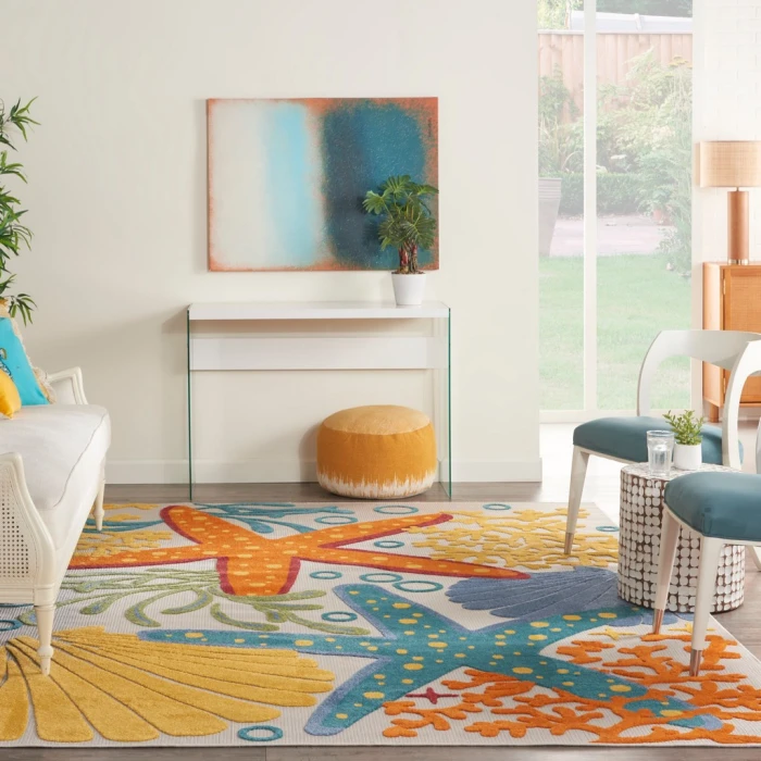 Nourison Aloha Area Rug ALH24-Multicolor