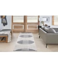 Nourison Astra Machine Washable Ivory Blue ASW03 2 ft. X 6 ft. Rectangle Rug