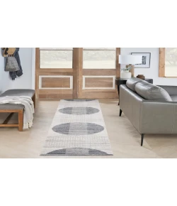 Nourison Home Astra Machine Washable ASW03 Ivory Blue 2 ft. X 6 ft. Area Rug