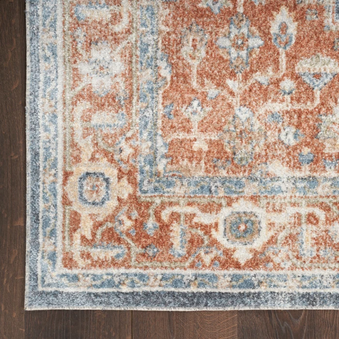 Nourison Astra Machine Washable Area Rug ASW11 Denim Multi