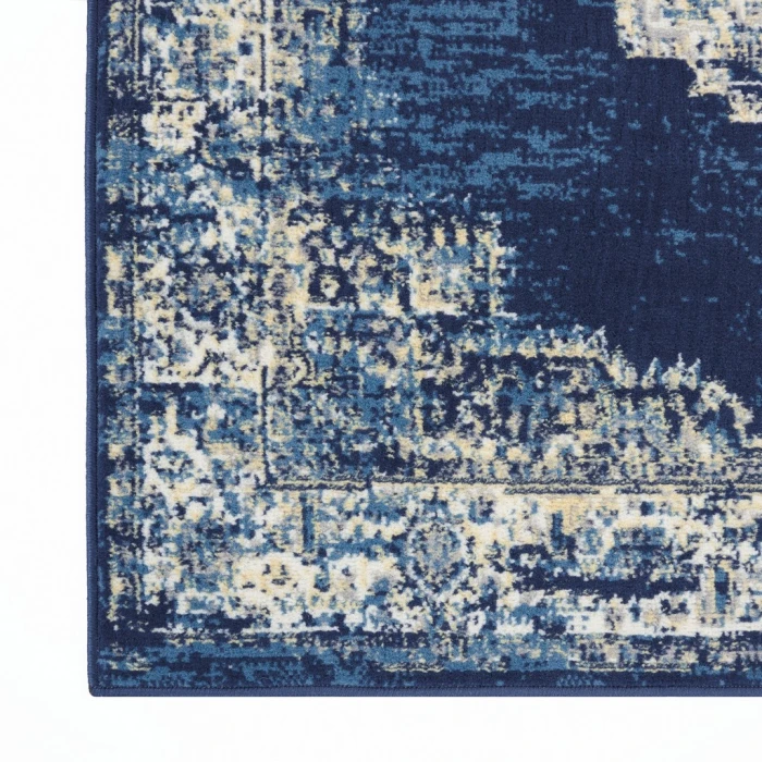 Nourison Grafix Area Rug GRF14-Navy Blue