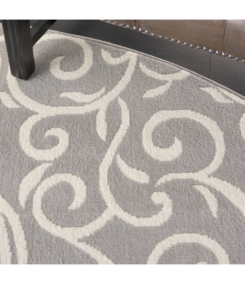 Nourison Grafix Round Area Rug GRF19-Grey