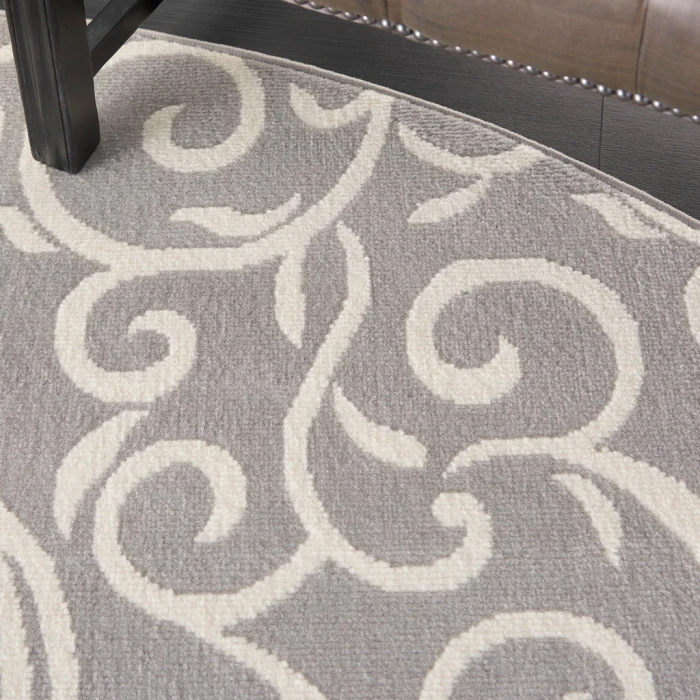 Nourison Grafix Round Area Rug GRF19-Grey