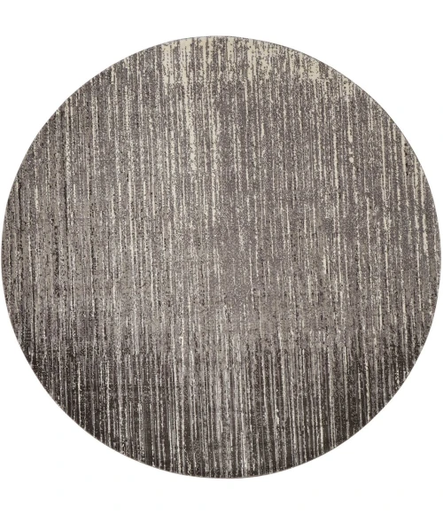 Nourison Twilight Round Area Rug TWI14 Smoke 8' Round