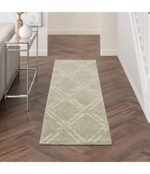 Nourison Venosa Runner Area Rug VSN01-Green Ivory