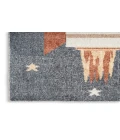 Nourison Astra Machine Washable Sky Blue ASW06 7 ft. 10 in. X 10 ft. Rectangle Rug