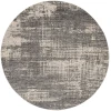 Calvin Klein CK950 Rush CK953 Grey Beige 6 ft. Round Area Rug