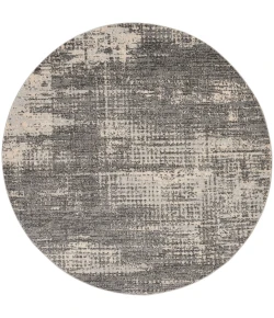 Calvin Klein CK950 Rush CK953 Grey Beige 6 ft. Round Area Rug