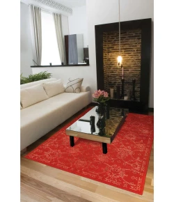 Nourison Home Silk Infusion Red SIF01 9ft.9in. x 13ft.9in. Rect. Rug