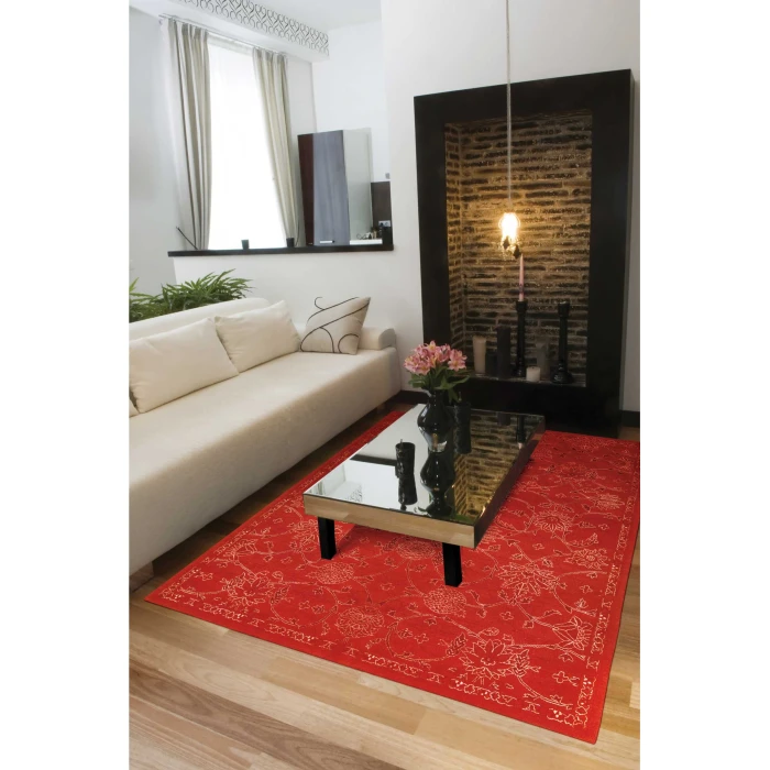 Nourison Home Silk Infusion Red SIF01 8ft.6in. x 11ft.6in. Rect. Rug