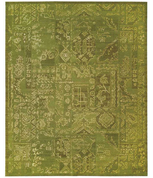 Nourison Home Silk Infusion Green SIF02 7ft.9in. x 9ft.9in. Rect. Rug