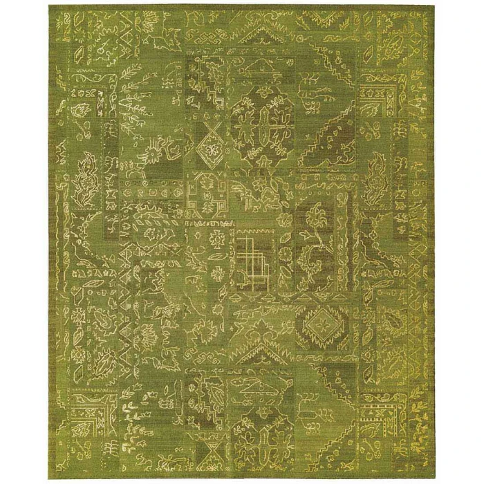 Nourison Home Silk Infusion Green SIF02 7ft.9in. x 9ft.9in. Rect. Rug