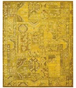 Nourison Home Silk Infusion Yellow SIF02 7ft.9in. x 9ft.9in. Rect. Rug