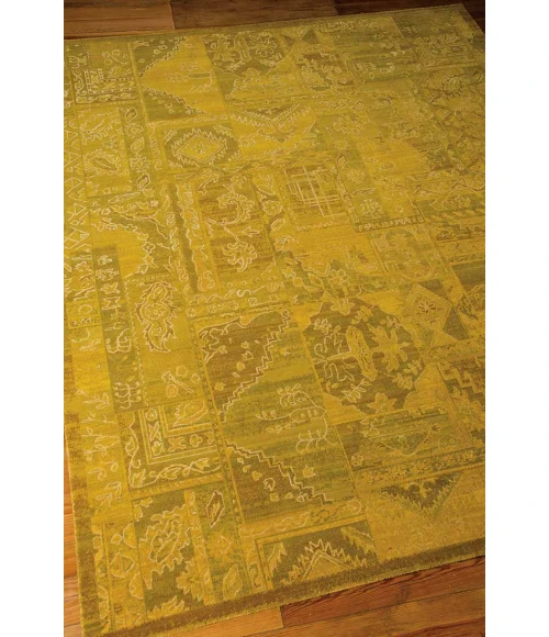 Nourison Home Silk Infusion Yellow SIF02 7ft.9in. x 9ft.9in. Rect. Rug