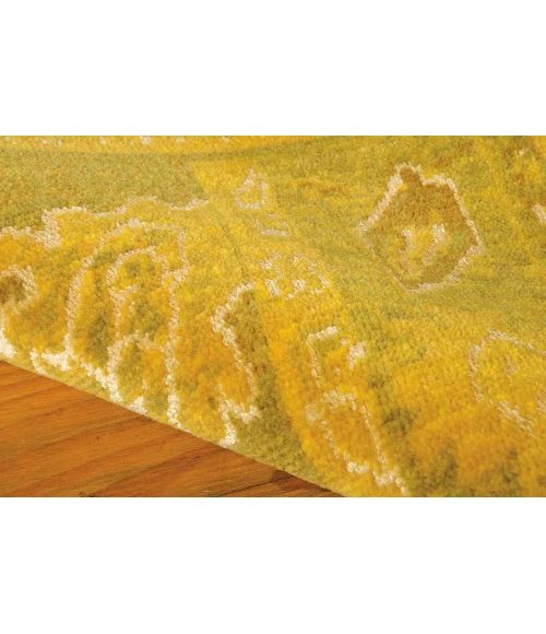 Nourison Home Silk Infusion Yellow SIF02 7ft.9in. x 9ft.9in. Rect. Rug
