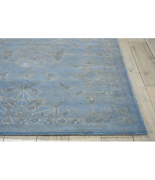 Nourison Home Silk Infusion Blue SIF01 7ft.9in. x 9ft.9in. Rect. Rug