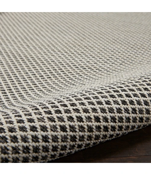 Nourison Courtyard Area Rug COU01-Ivory Charcoal