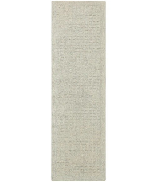 DKNY Pure Grids Light Blue PGR01 8 ft. Rect. Rug