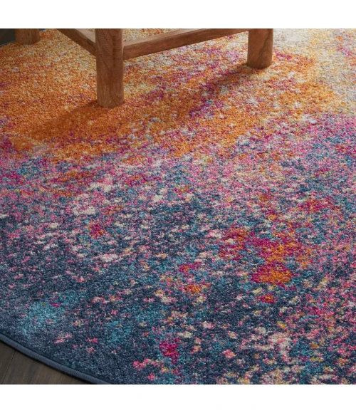Nourison Passion Round Area Rug PSN10-Sunburst