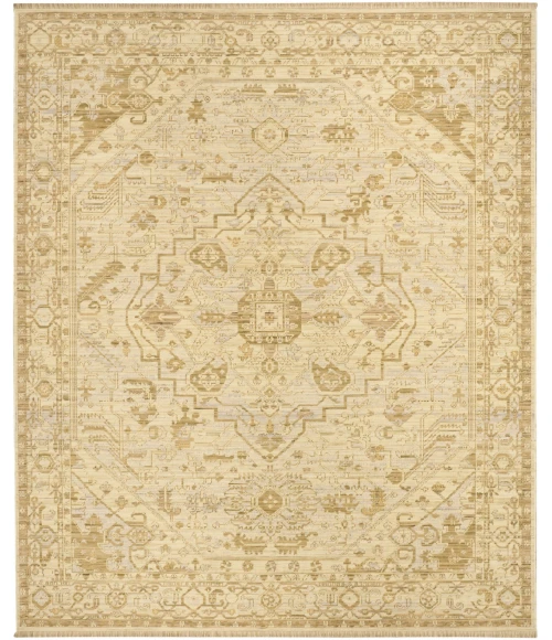 Nourison Home Antique Bloom Beige ANB03 8ft. x 10ft. Rect. Rug