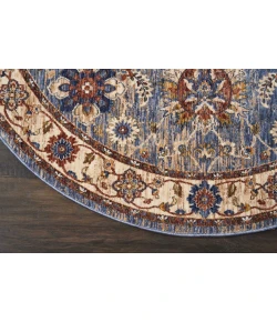 Nourison Home Lagos Blue LAG04 5ft. x Round Round Rug
