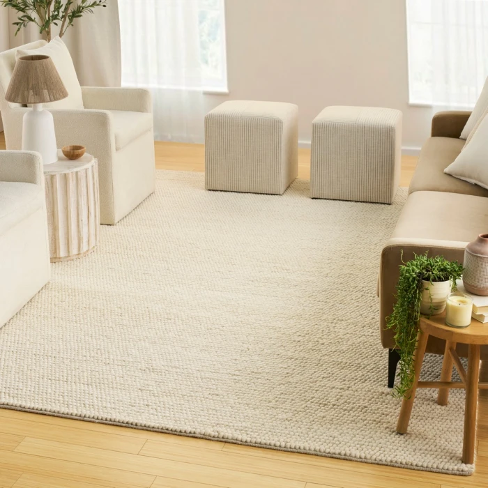 DKNY Pure Knots Ivory KNT01 10 ft. X 14 ft. Rect. Rug