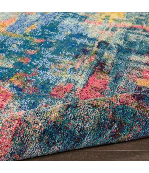 Nourison Celestial Runner Area Rug CES09-Blue/Yellow