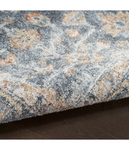 Nourison Astra Machine Washable Area Rug ASW11 Grey/Gold