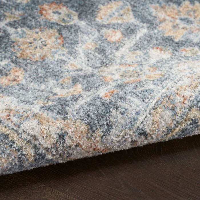 Nourison Astra Machine Washable Area Rug ASW11 Grey/Gold