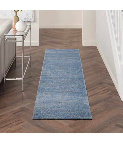 Nourison Essentials Blue/Grey Area Rug NRE01-Blue/Grey