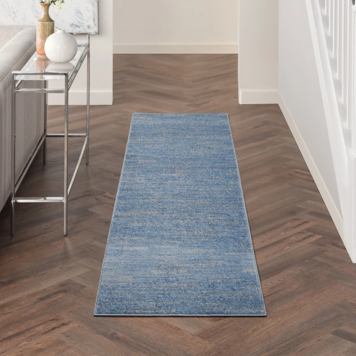 Nourison Essentials Blue/Grey Area Rug NRE01-Blue/Grey