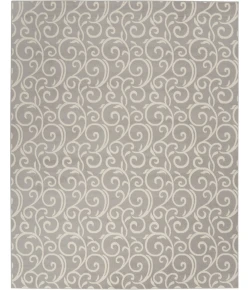 Nourison Home Grafix GRF19 Grey 7 ft. 10 in. X 9 ft. 10 in. Area Rug