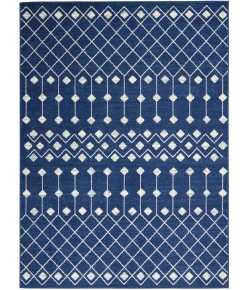 Nourison Home Grafix GRF37 Navy 3 ft. 9 in. X 5 ft. 9 in. Area Rug