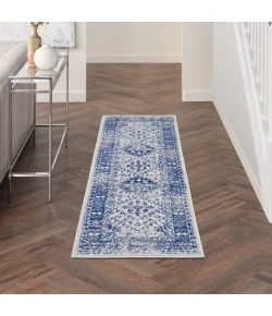 Nourison Home Whimsicle WHS15 Ivory Navy 2 ft. X 6 ft. Area Rug